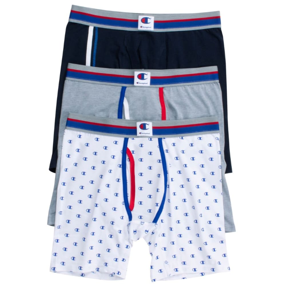CHAMPION Men's Everyday Comfort Boxer Briefs, 3-Pack S
