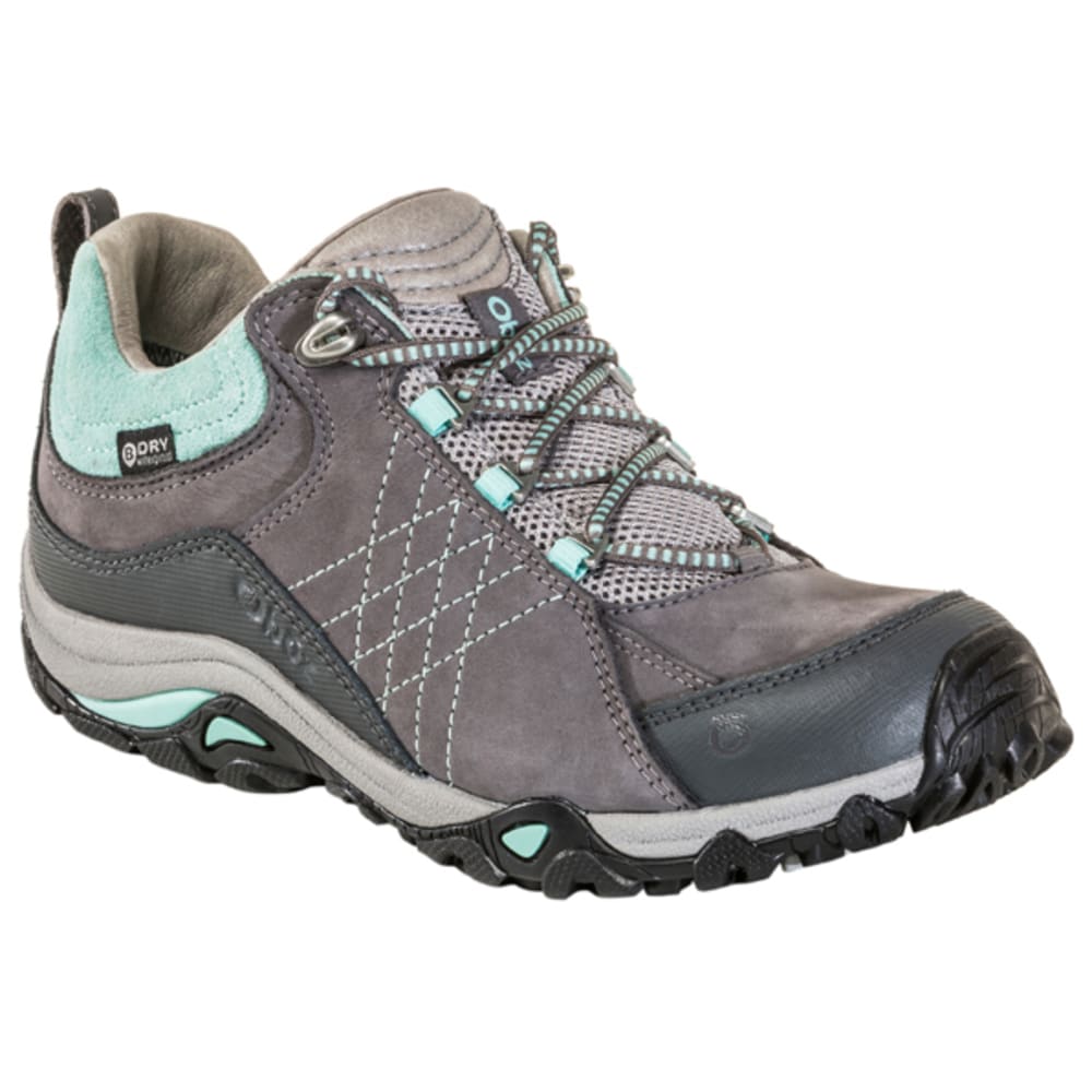 OBOZ Women's Sapphire Low B-Dry Waterproof Hiking Shoes, Wide 7