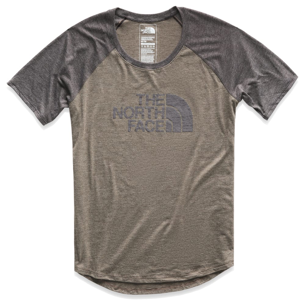 THE NORTH FACE Women's Short-Sleeve Half Dome Tri-Blend Graphic Baseball Tee XS