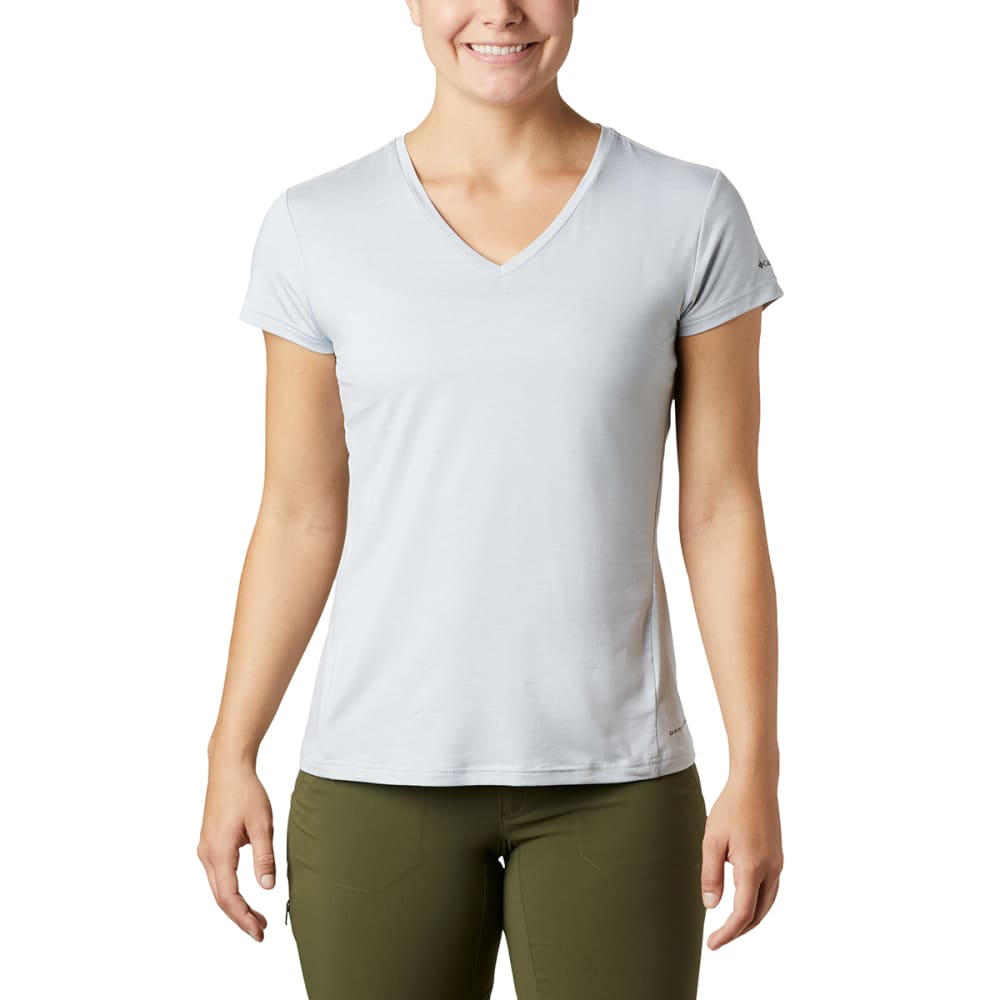 COLUMBIA Women's Bryce Short-Sleeve V-Neck Short M