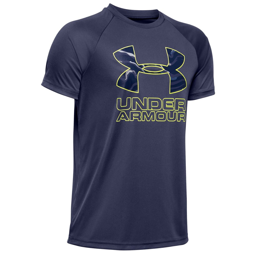 UNDER ARMOUR Boys' Tech Hybrid Short-Sleeve Tee S
