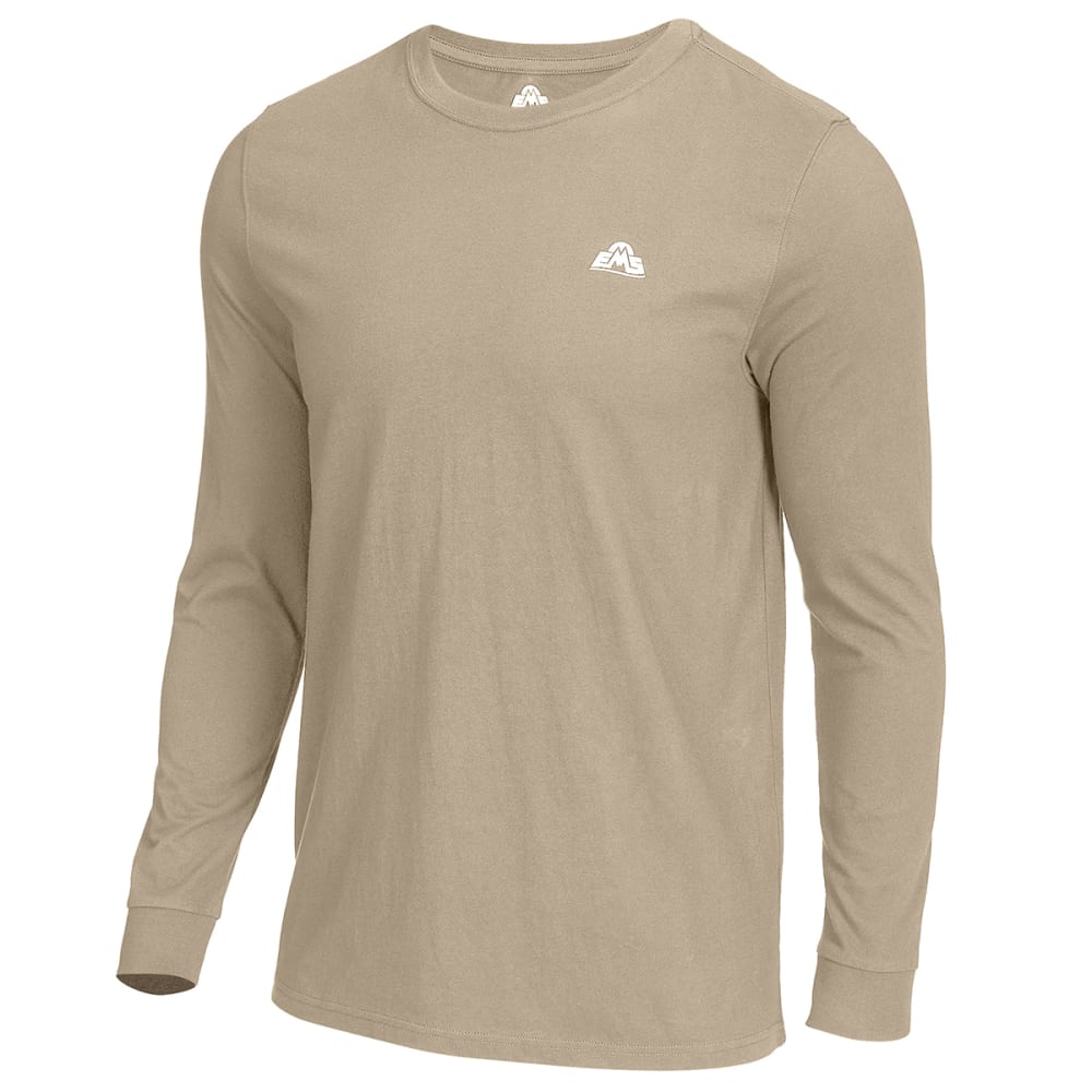 EMS Men's Simple Long-Sleeve Logo Tee S