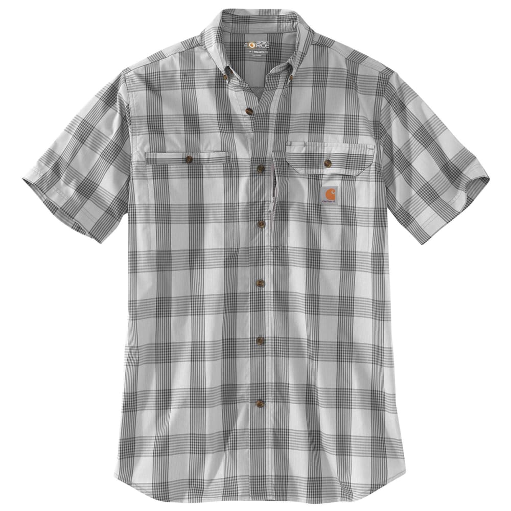 CARHARTT Men's Force Ridgefield Plaid Short-Sleeve Shirt M