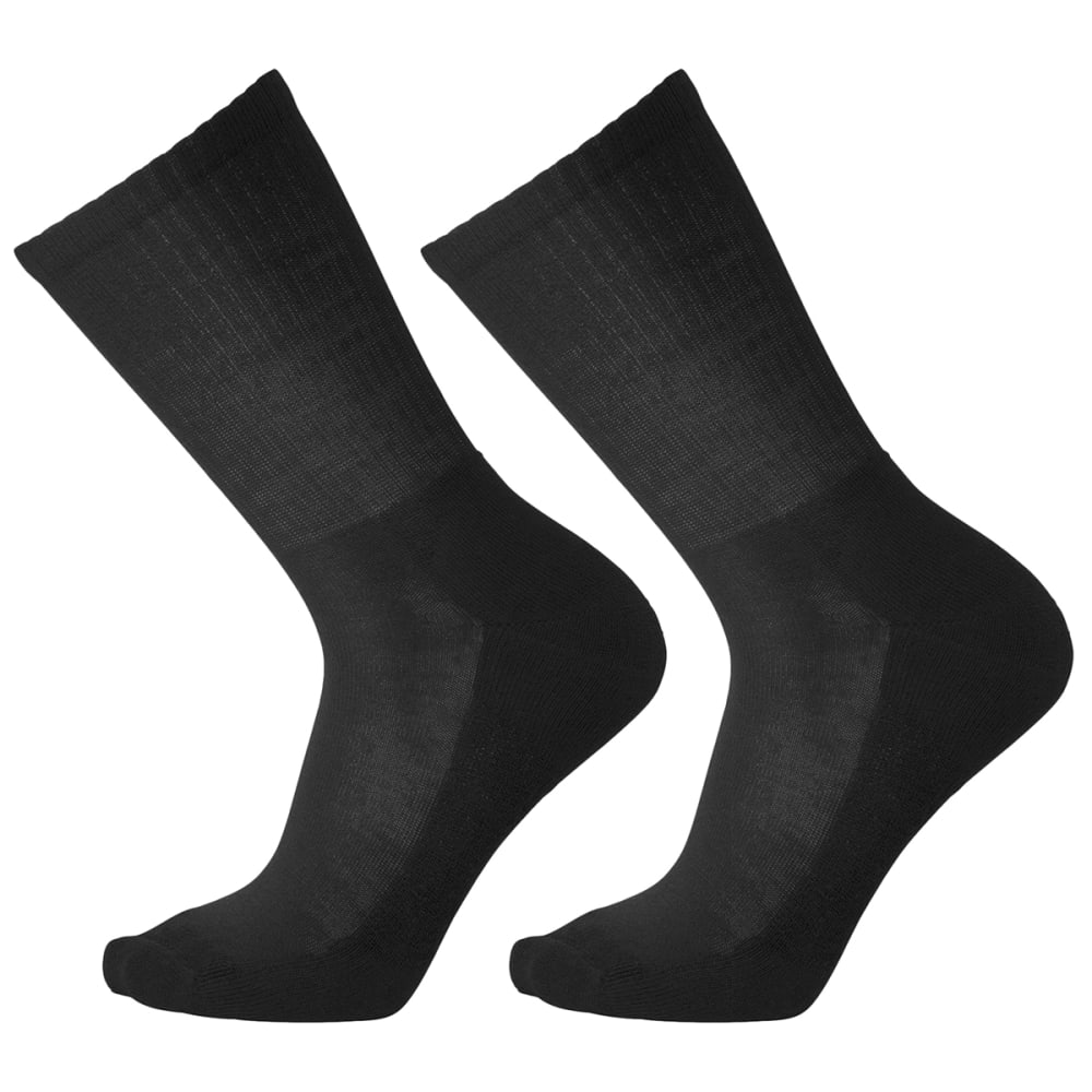 SMARTWOOL Men's Heathered Rib Crew Socks, 2 Pack S