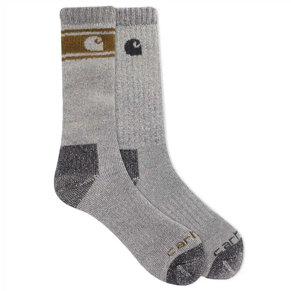 CARHARTT Men's Wool Blend Crew Socks, 4 Pack L