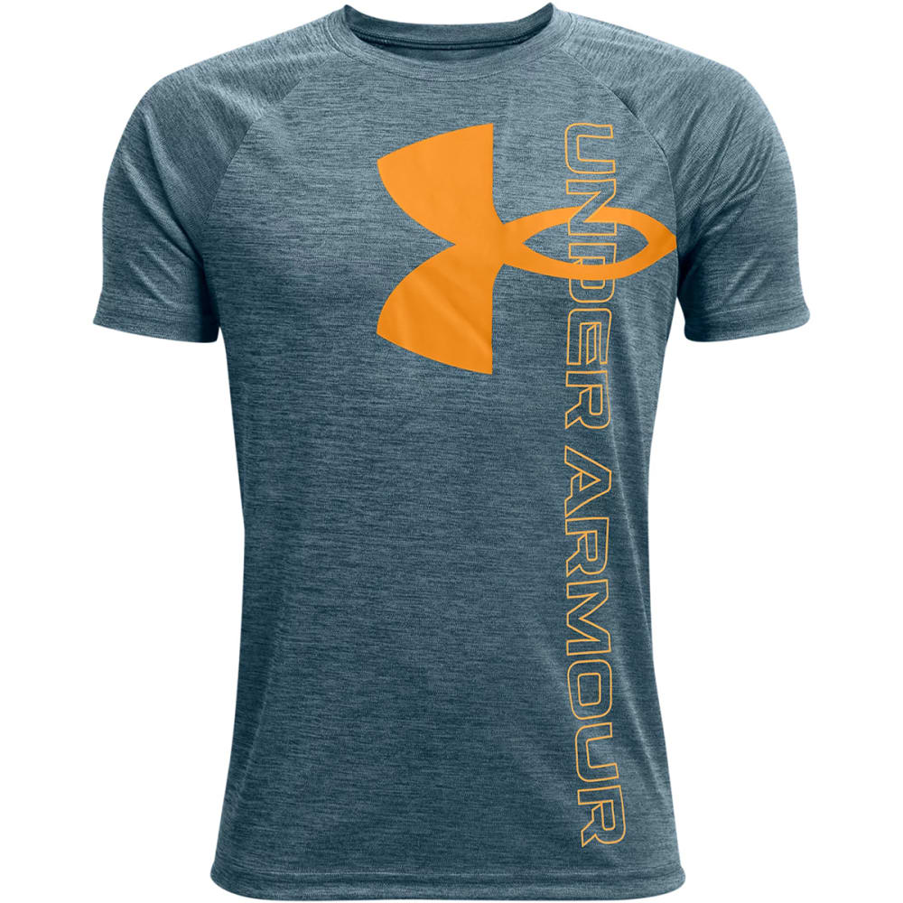 UNDER ARMOUR Boys' UA Tech Hybrid Short Sleeve Tee S