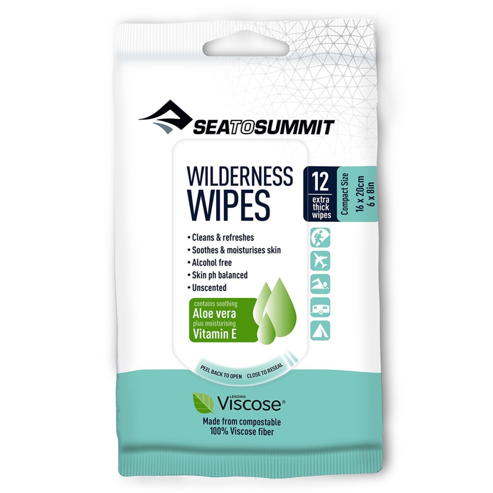 SEA TO SUMMIT Wilderness Wipes, 12 Pack NO SIZE
