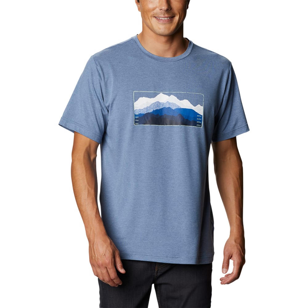 COLUMBIA Men's Tech Trail Short Sleeve Graphic Tee L