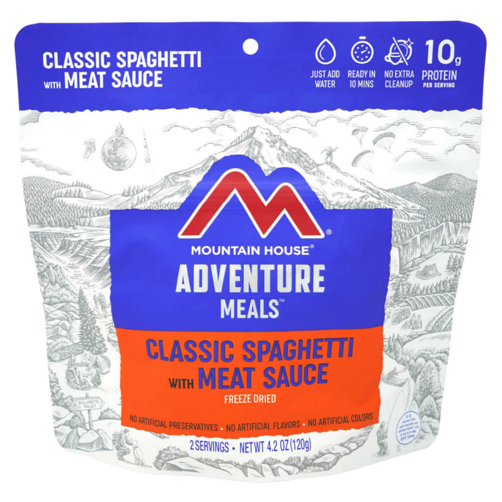 MOUNTAIN HOUSE Spaghetti and Meatball Dehydrated Meal NO SIZE