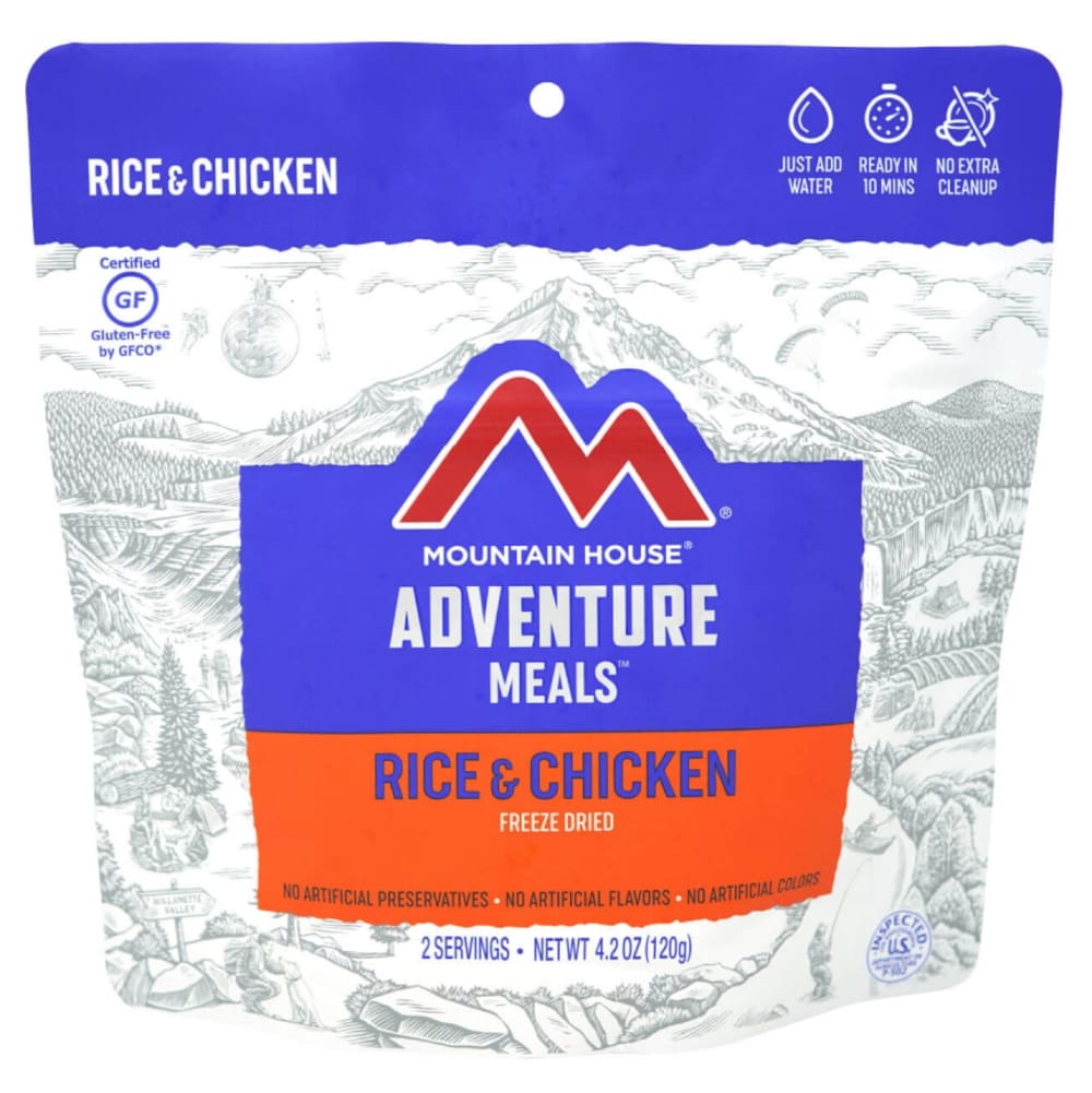 MOUNTAIN HOUSE Rice and Chicken Freeze-Dried Meal NO SIZE