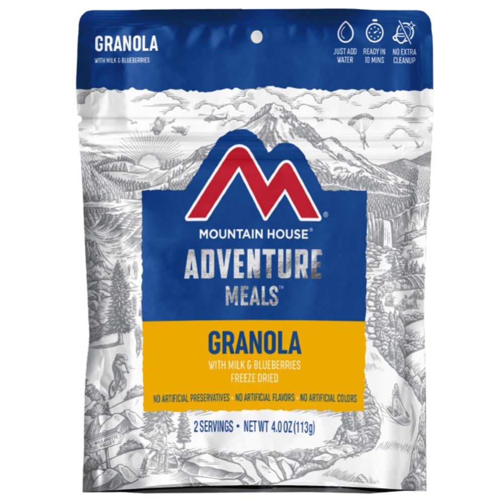 MOUNTAIN HOUSE Granola w/ Milk & Blueberries Freeze-Dried Meal NO SIZE