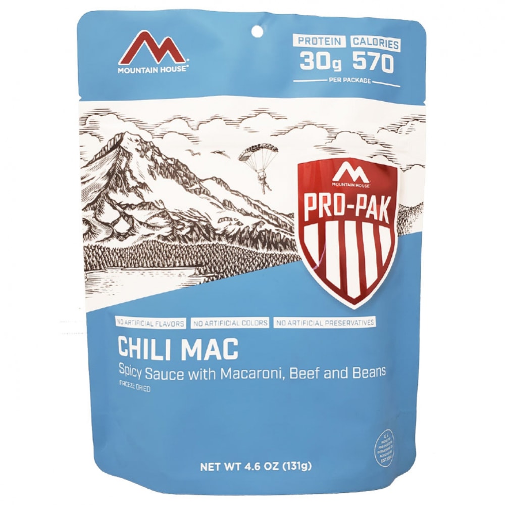 MOUNTAIN HOUSE Pro-Pak Chili Mac with Beef Freeze-Dried Meal NO SIZE