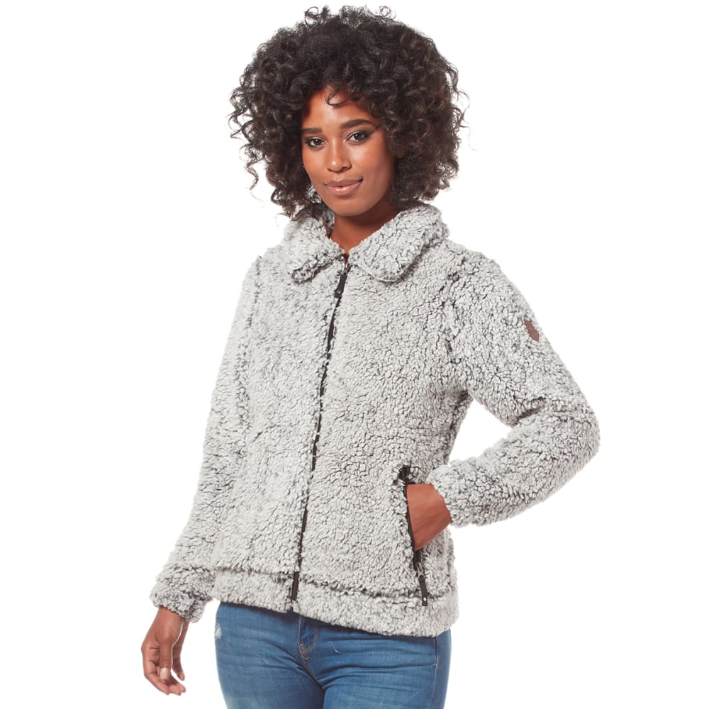 FREE COUNTRY Women's Peter Pan Frosty Pile Jacket L