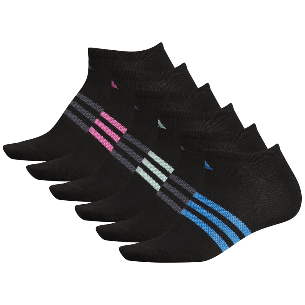 ADIDAS Women's Superlite No Show Socks, 6 Pack M