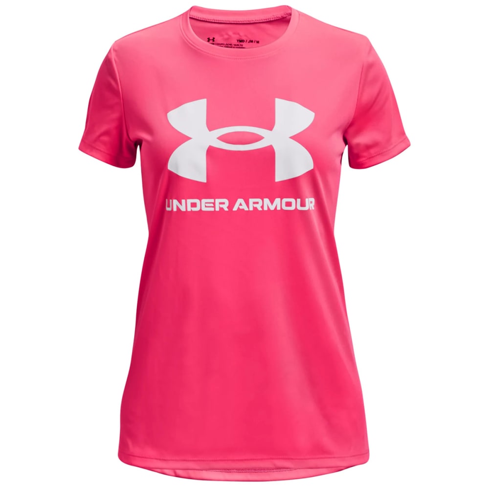 UNDER ARMOUR Girls' UA Tech Sportstyle Short Sleeve Tee M
