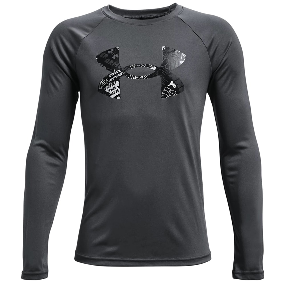 UNDER ARMOUR Boys' UA Tech Long Sleeve Tee M