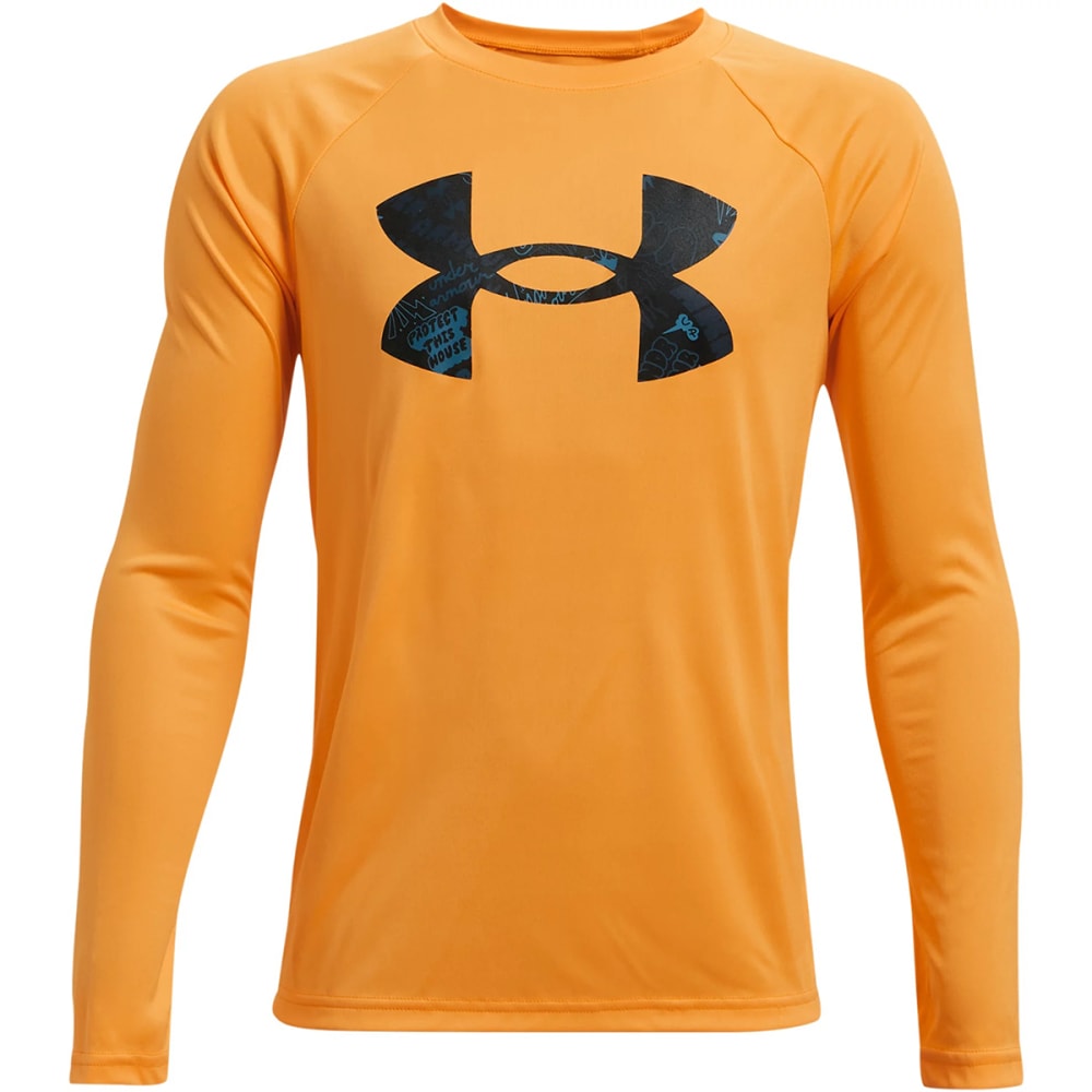 UNDER ARMOUR Boys' UA Tech Long Sleeve Tee L