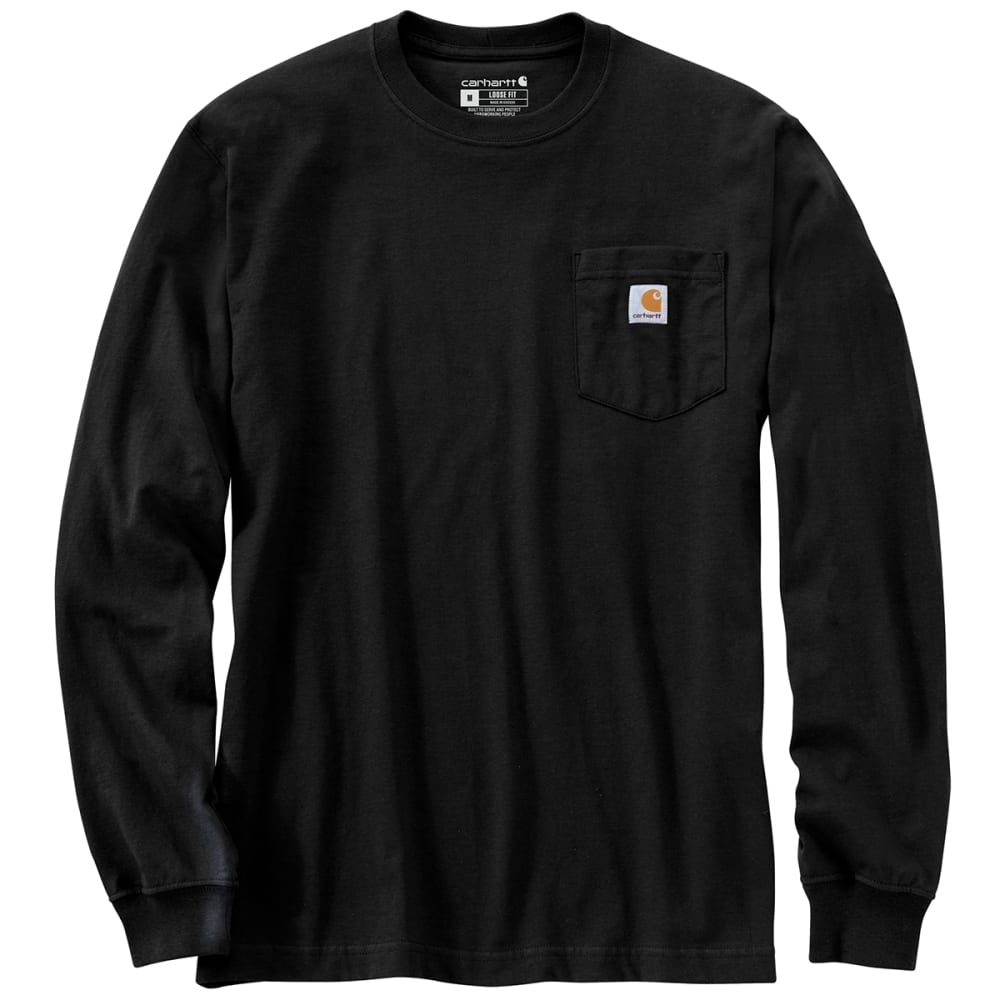 CARHARTT Men's Loose Fit Heavyweight Long-Sleeve Pocket Tee M