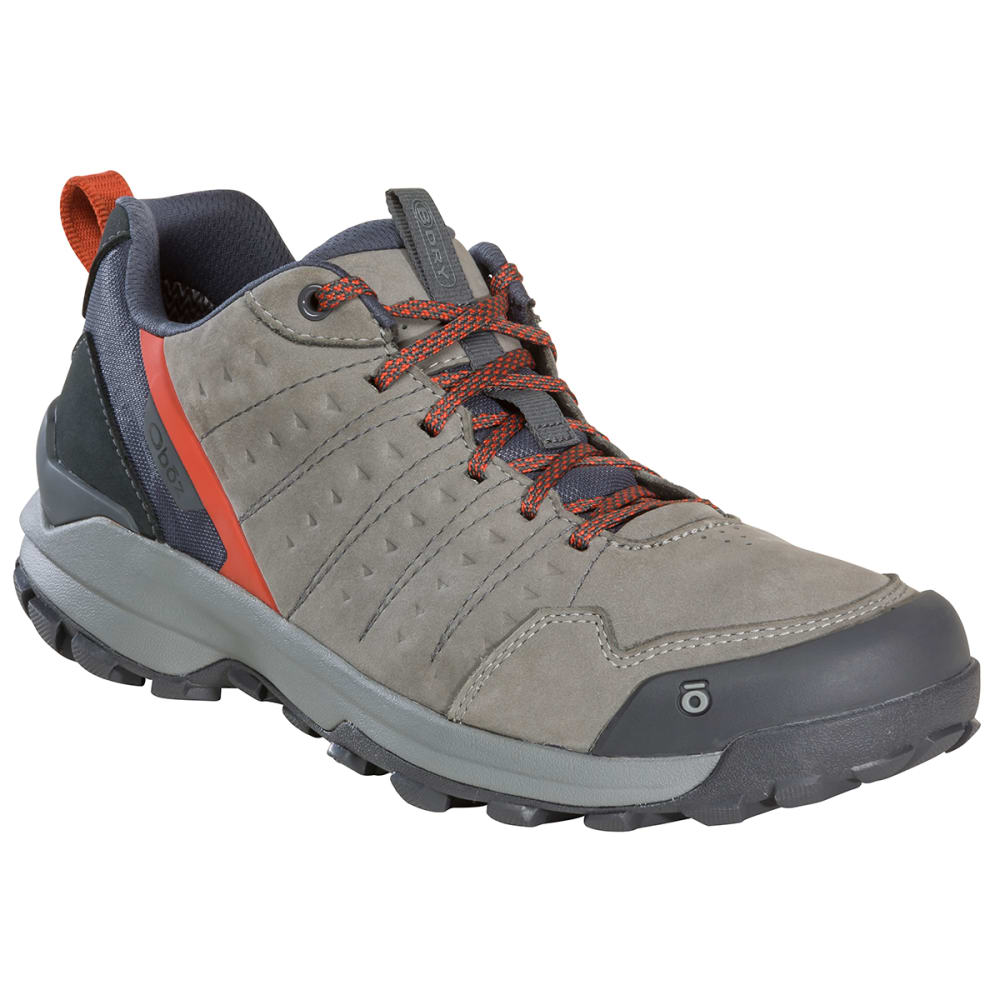 OBOZ Men's Sypes Low Leather B-DRY Hiking Shoe, Wide Width 8