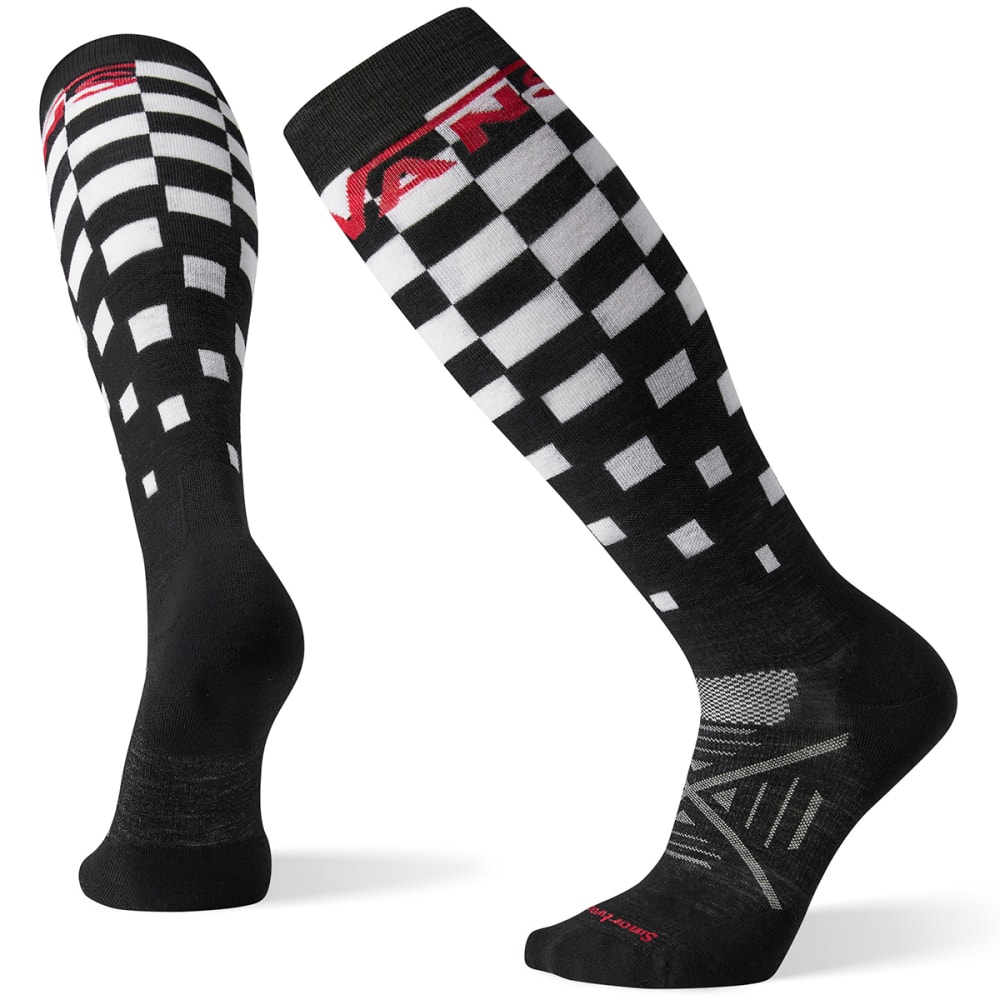 SMARTWOOL Men's Snow VANS Checker Over The Calf Socks L