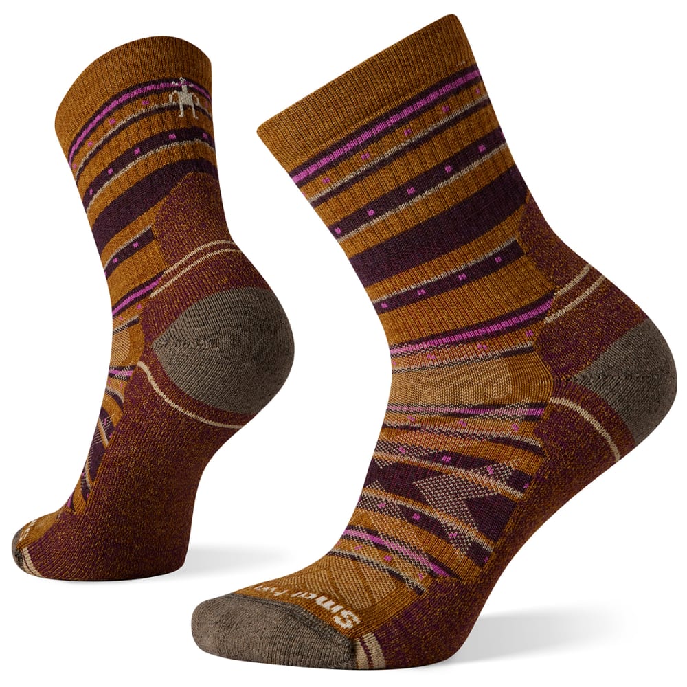 SMARTWOOL Women's Hike Light Cushion Stitch Stripe Mid Crew Socks M