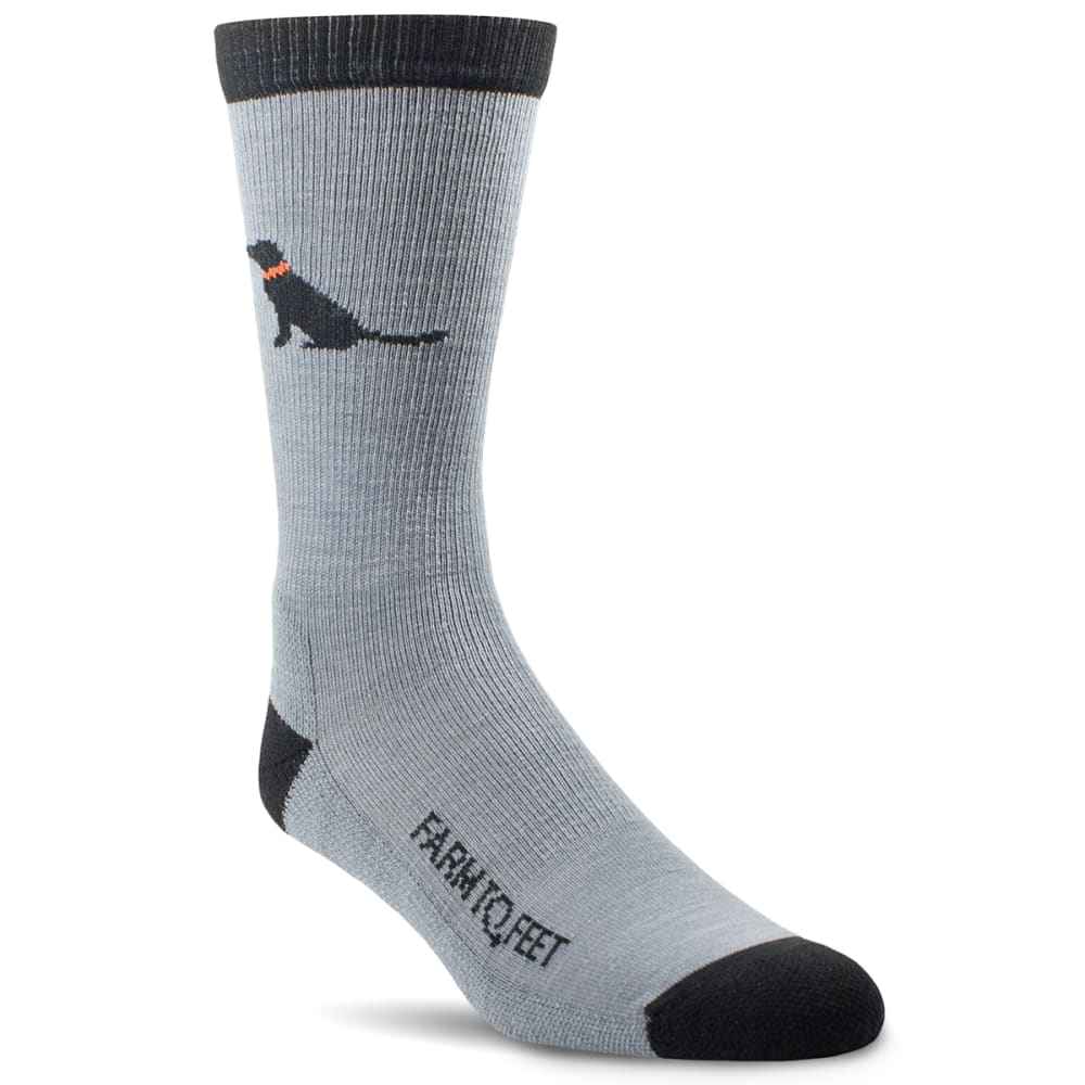 FARM TO FEET Men's Sunderland All Season Merino Wool Crew Socks S