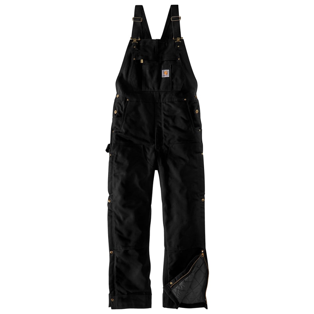 CARHARTT Men's Loose Fit Firm Duck Insulated Bib Overall 34/30