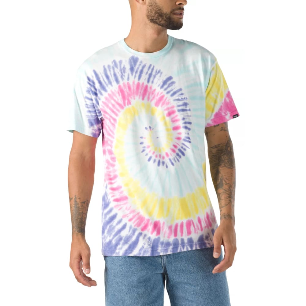 VANS Men's Drop V Spiral Tie Dye Short Sleeve Tee S
