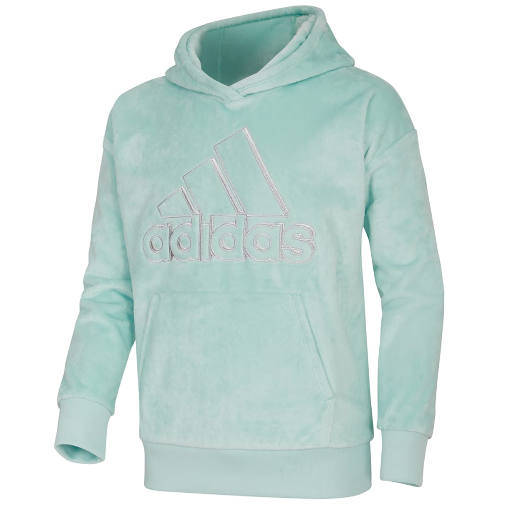 ADIDAS Girls' Fleece Hooded Pullover L