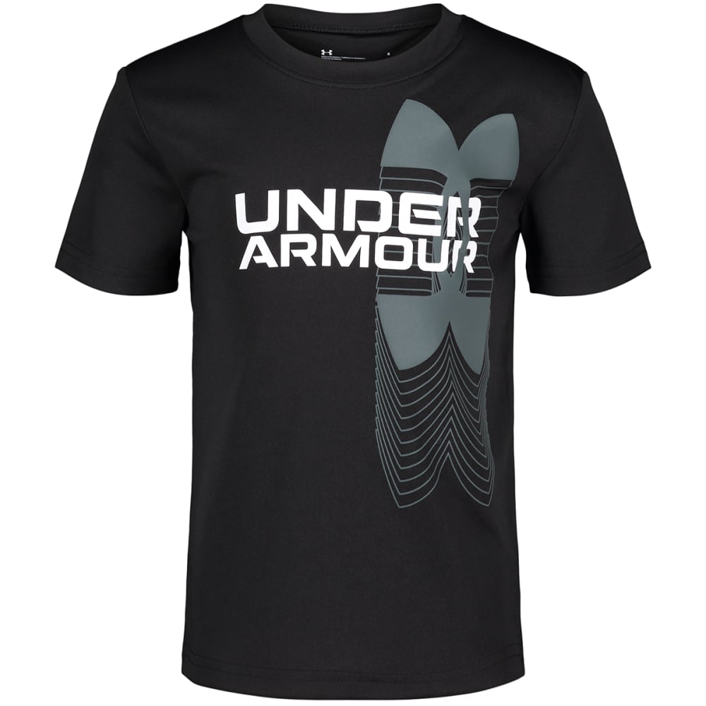 UNDER ARMOUR Boys' Pre-School UA Split Logo Hybrid Short Sleeve Tee 4