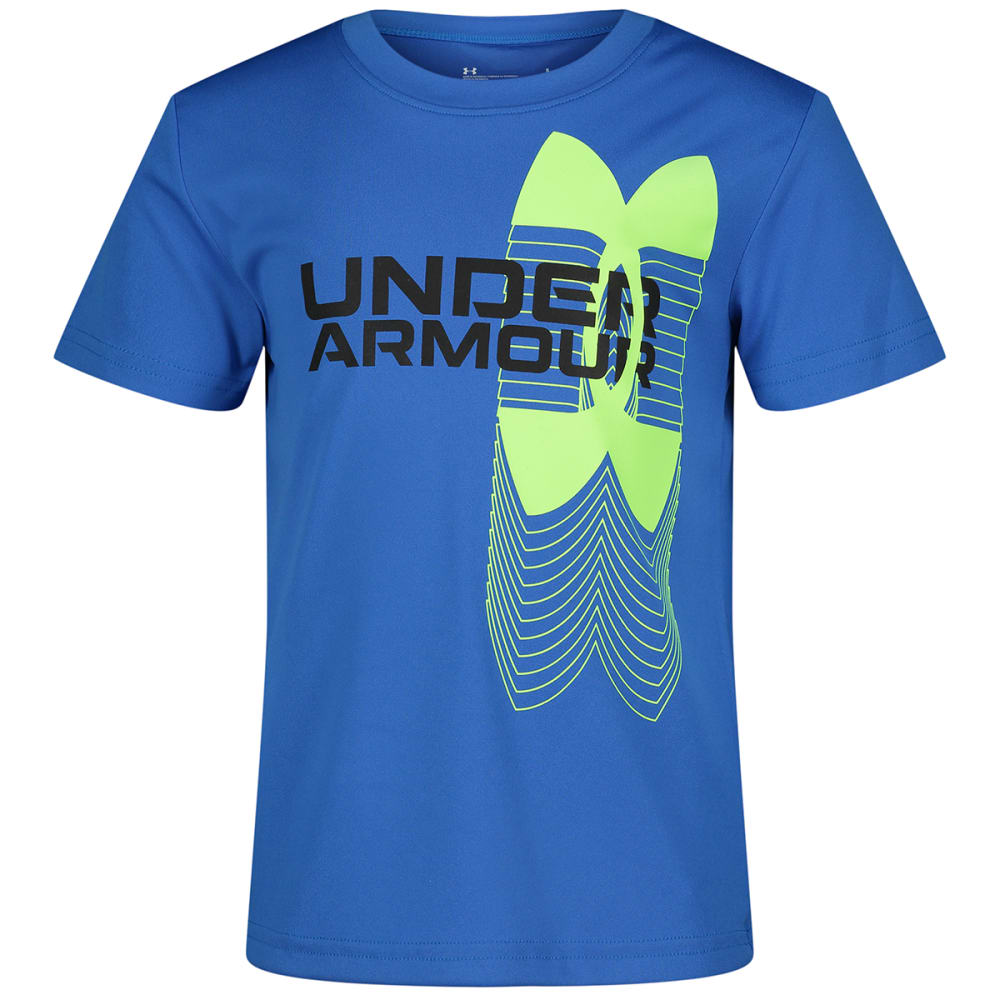 UNDER ARMOUR Boys' Pre-School UA Split Logo Hybrid Short Sleeve Tee 7