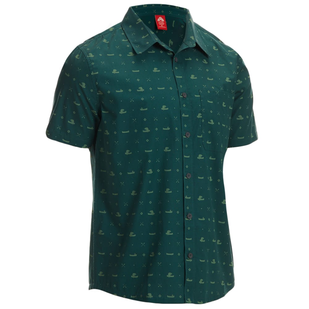 EMS Men's Poplin Printed Shirt S