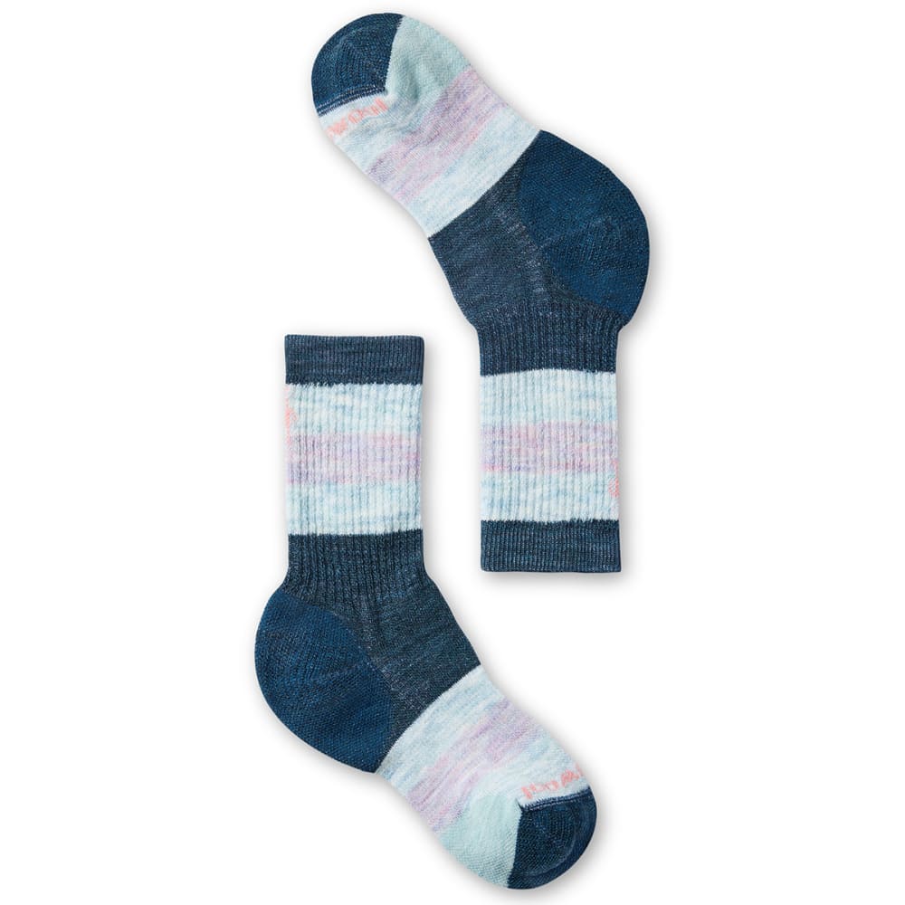 SMARTWOOL Kids' Hike Full Cushion Striped Crew Socks L