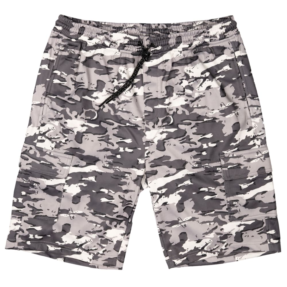 BURNSIDE Men's Fleece Cargo Shorts S