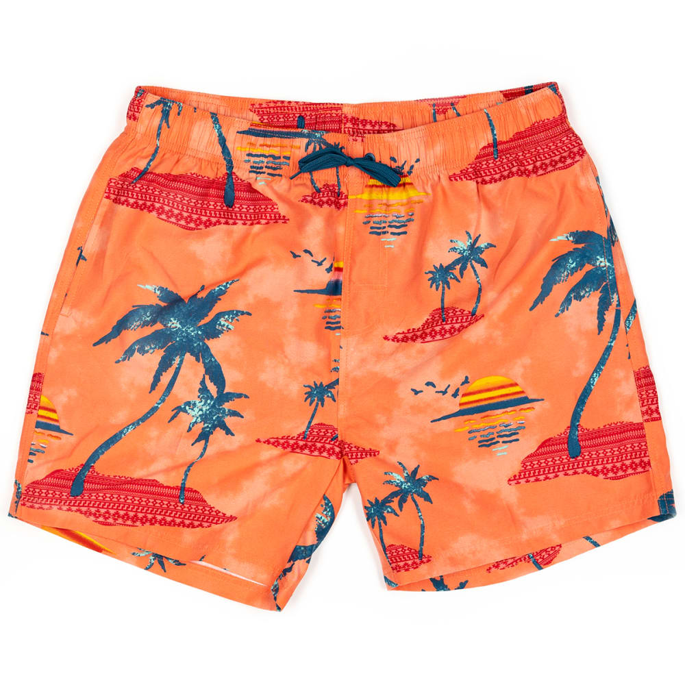 BURNSIDE Guys' 17" Swim Volley Shorts L