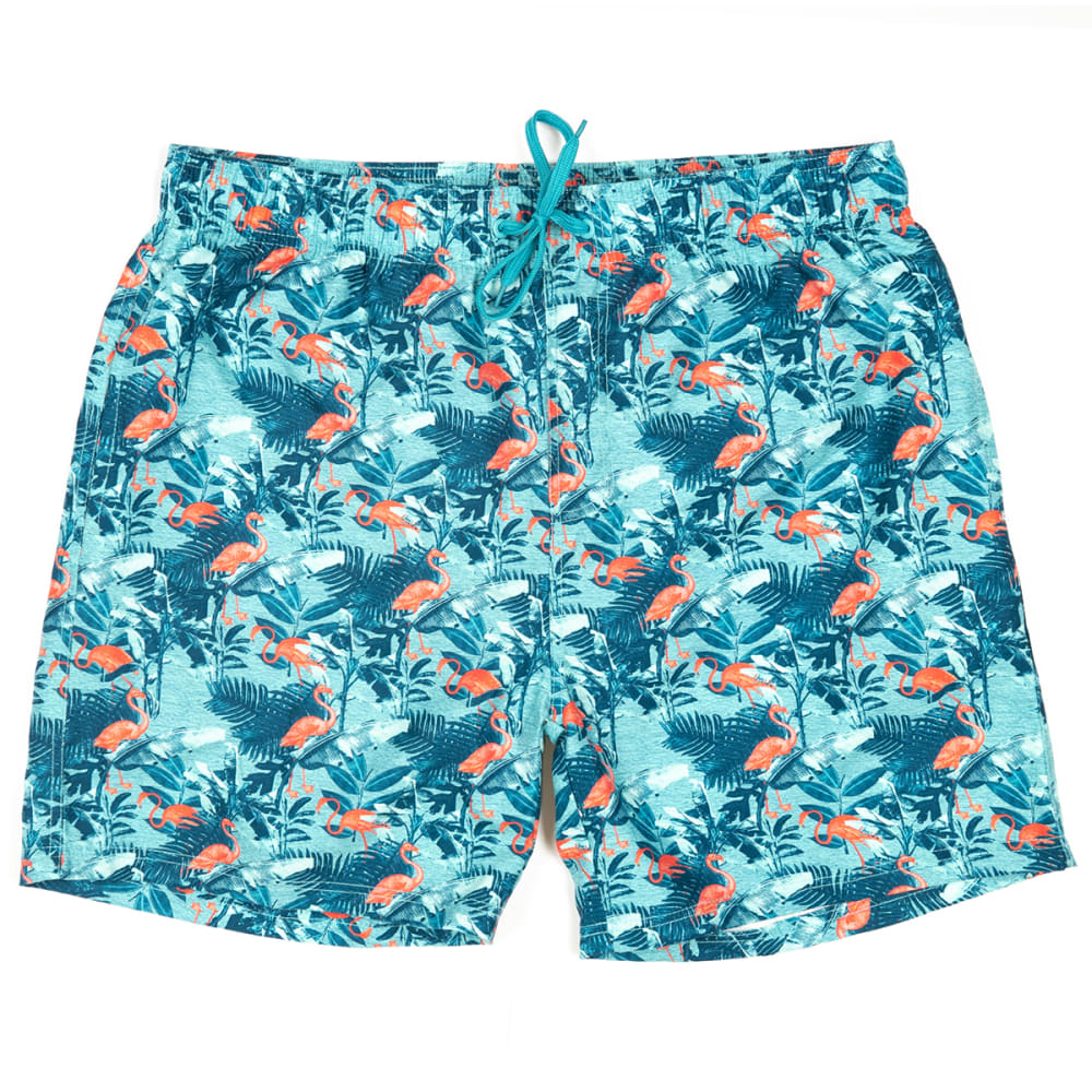 BURNSIDE Guys' 17" Swim Volley Shorts L