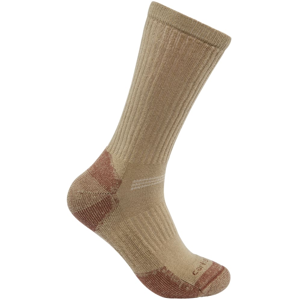 CARHARTT Men's Cotton Crew Socks, 3 Pack M