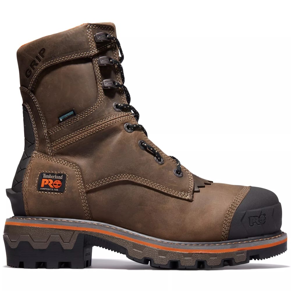 TIMBERLAND PRO Men's Boondock HD 8" Waterproof Comp-Toe Logger Boots, Wide 8