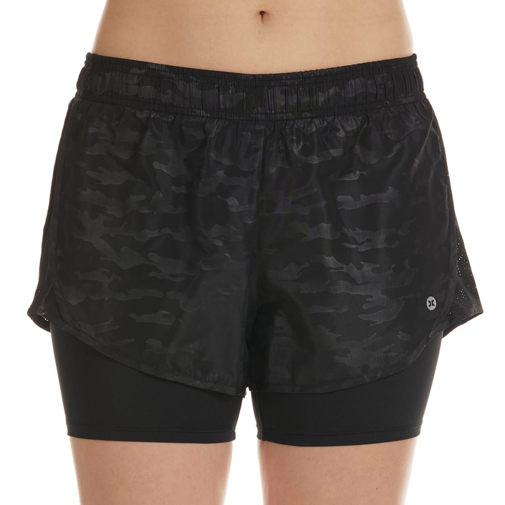 RBX Women's Microfiber Running Shorts w/ Mesh Compression Shorts S