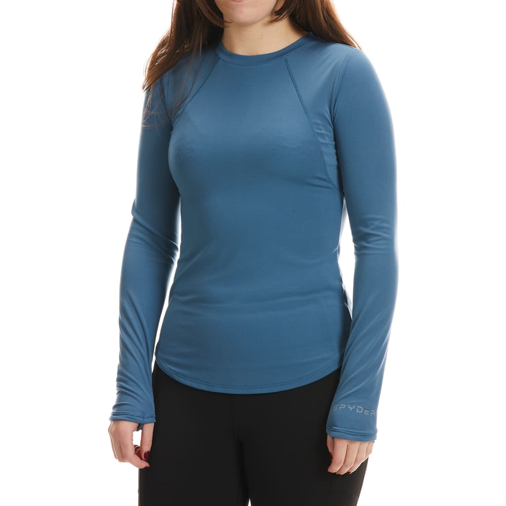 SPYDER Women's Long Sleeve Crewneck Top w/ Thumbholes XL