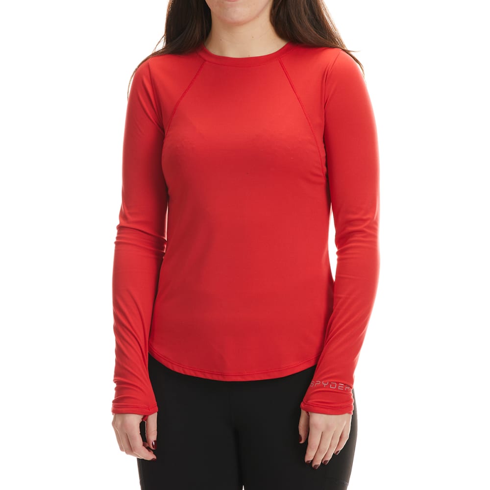 SPYDER Women's Long Sleeve Crewneck Top w/ Thumbholes S