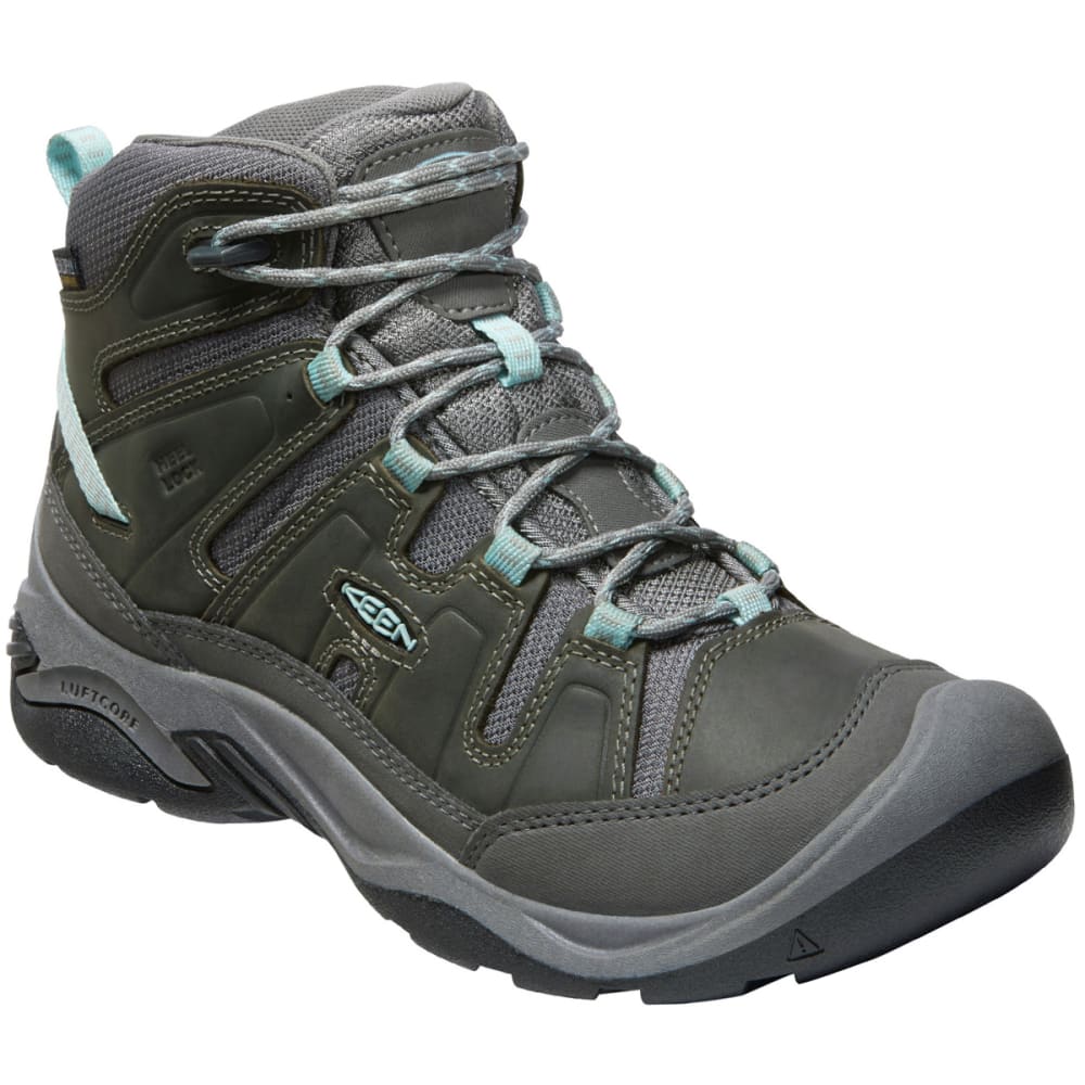 KEEN Women's Circadia Mid Waterproof Hiking Boots, Wide 6