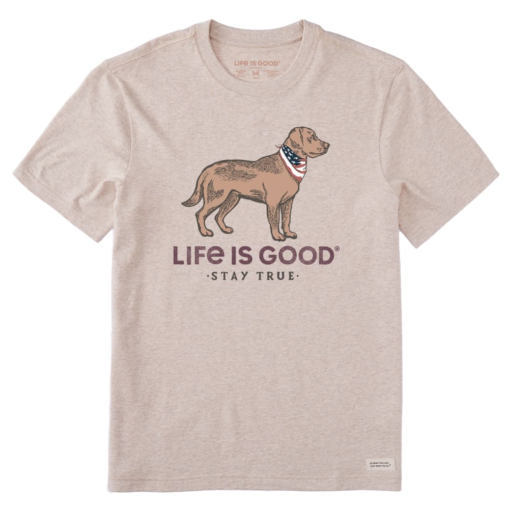 LIFE IS GOOD Men's Stay True Dog Short-Sleeve Crusher Tee XL