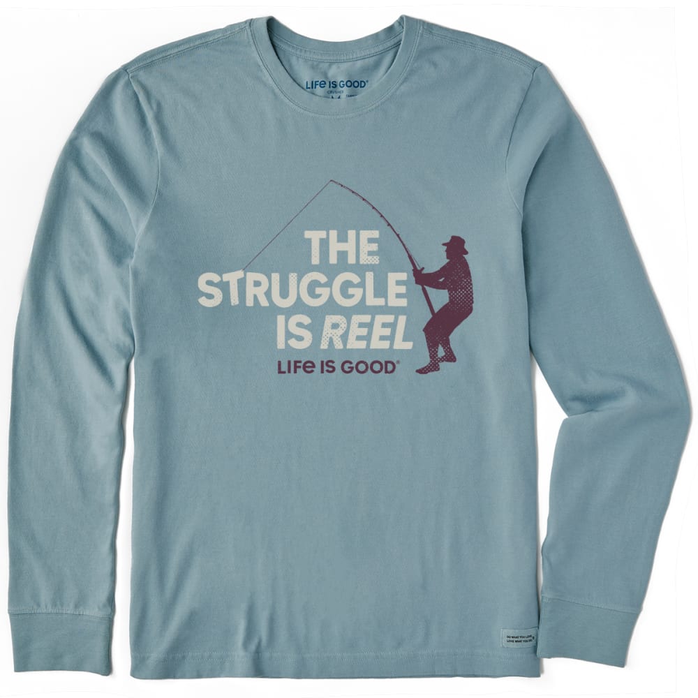 LIFE IS GOOD Men's Reel Long-Sleeve Crusher Tee M
