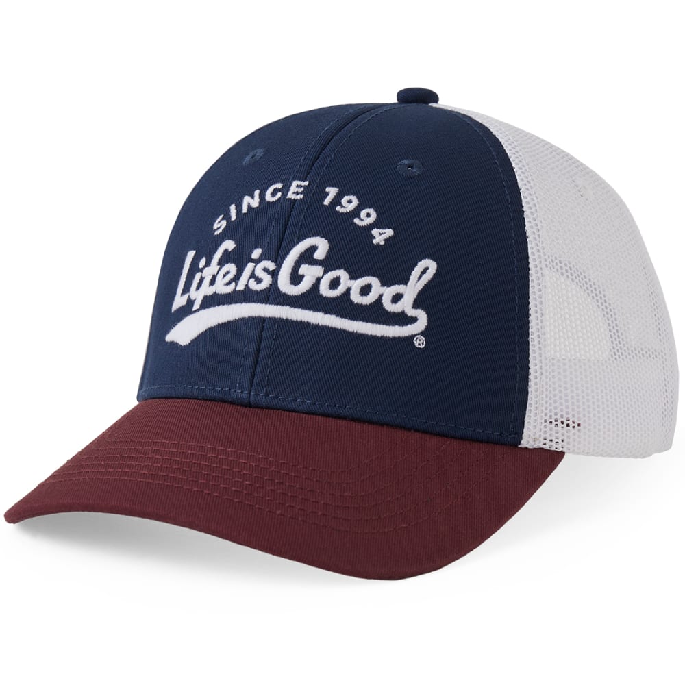 LIFE IS GOOD Women's Positive Ballyard Hard Mesh Back Cap ONE SIZE