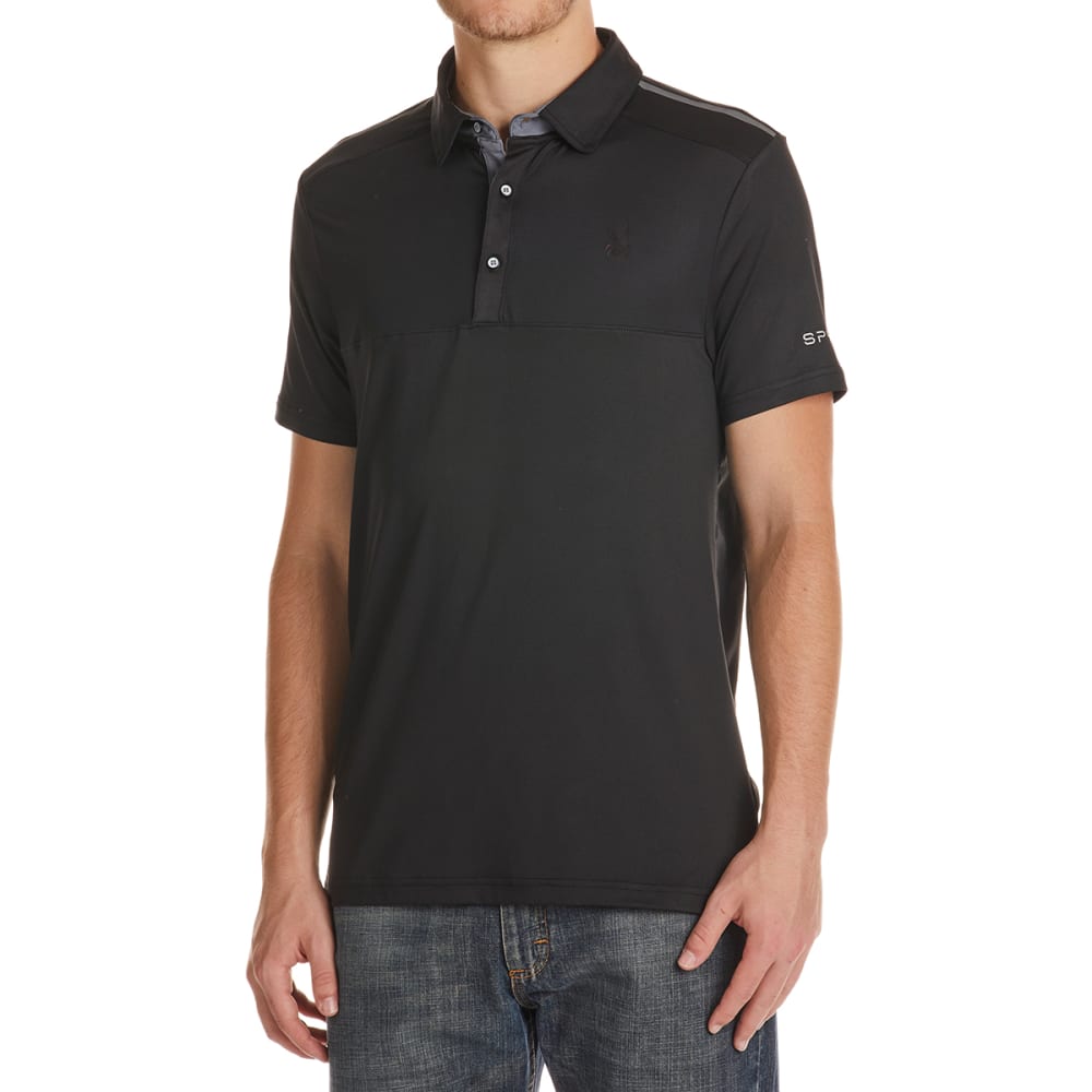 SPYDER Men's Color Block Striped Polo S