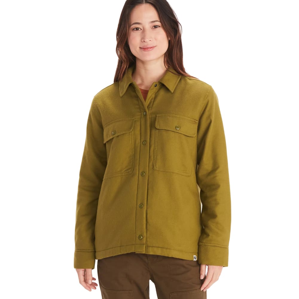 MARMOT Women's Ridgefield Heavyweight Sherpa-Lined Flannel Jacket S