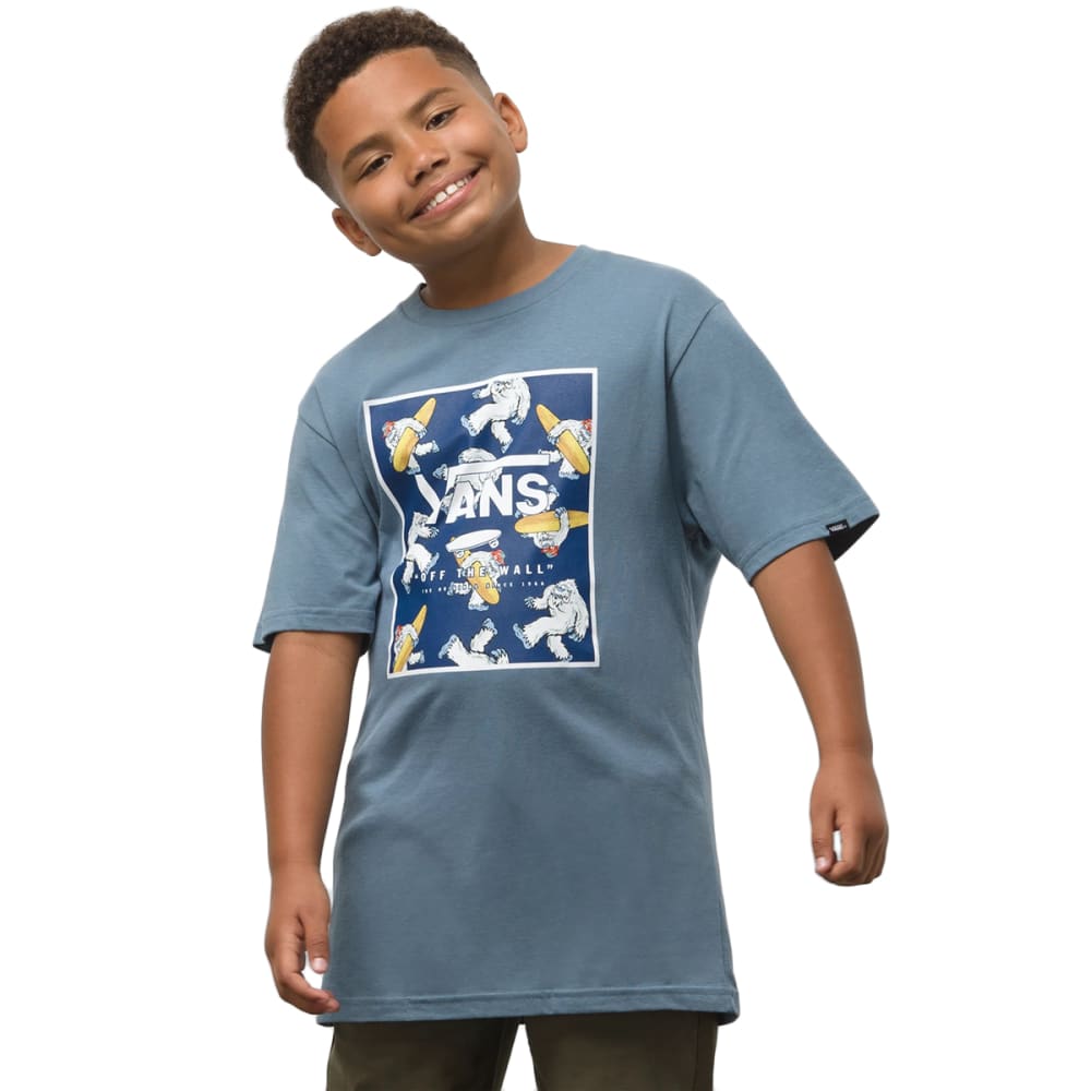 VANS Boys' Print Box Short-Sleeve Graphic Tee M