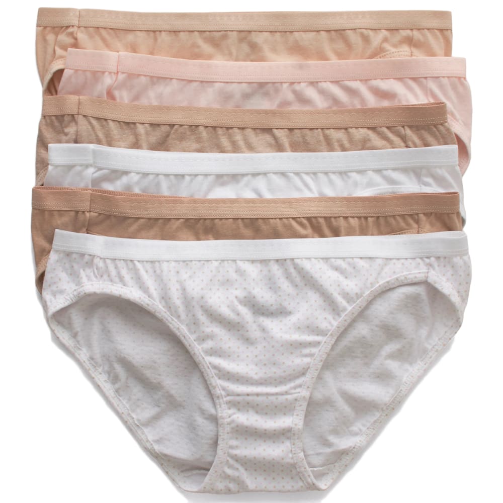 HANES Women's Ultimate Breathable Cotton Bikini Underwear, 6-Pack ...