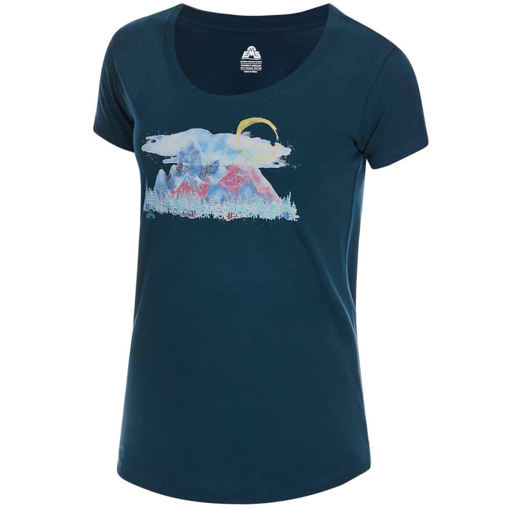 EMS Women's Misty Mountains Short-Sleeve Graphic Tee XS